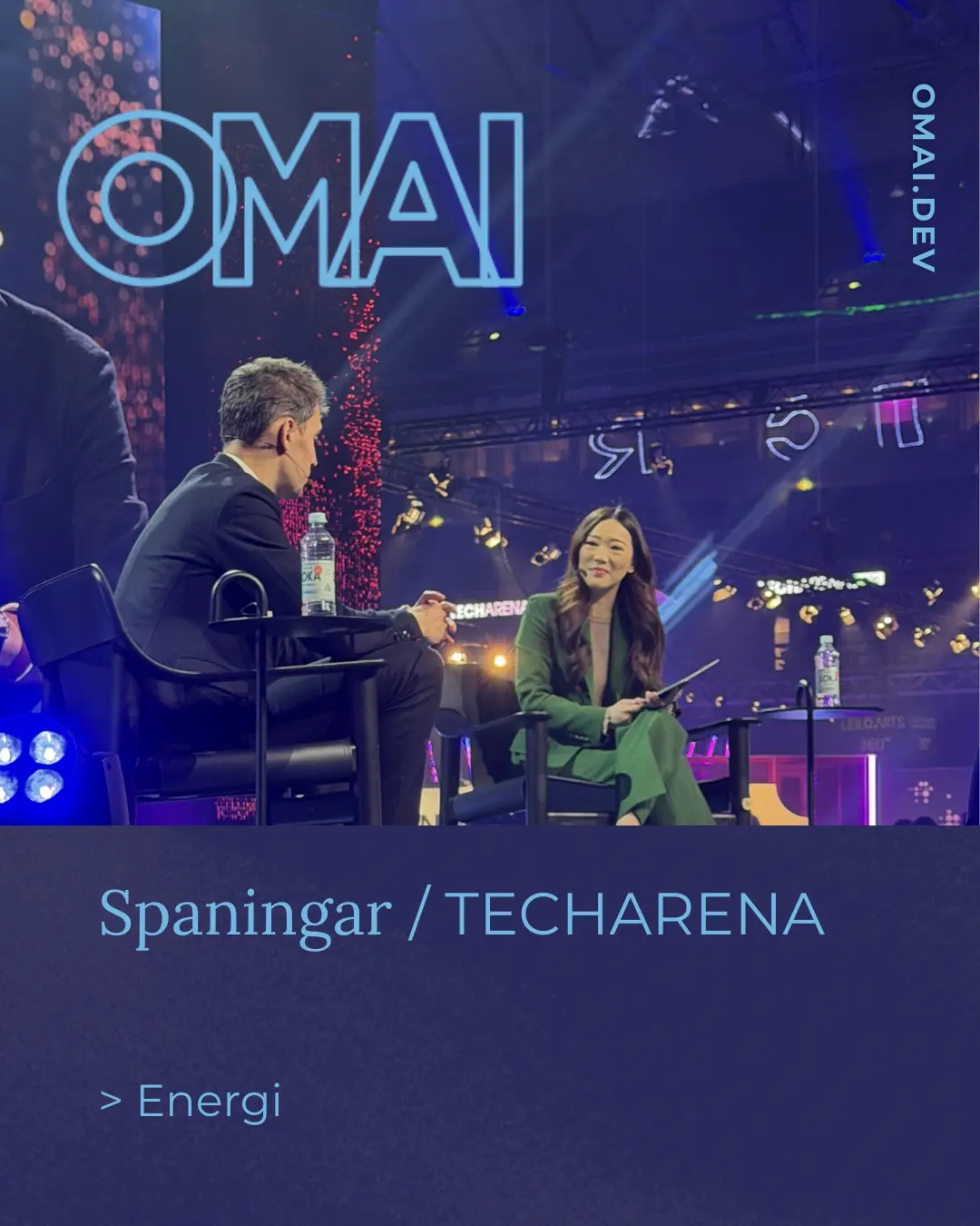 OMAI Insights - Energin bakom AI: Spanat på Techarena 2026